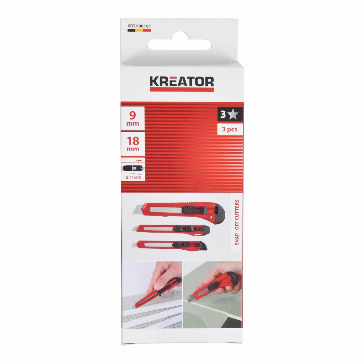 KREATOR Sada 3 ks odlamovacích nožov KRTH00101