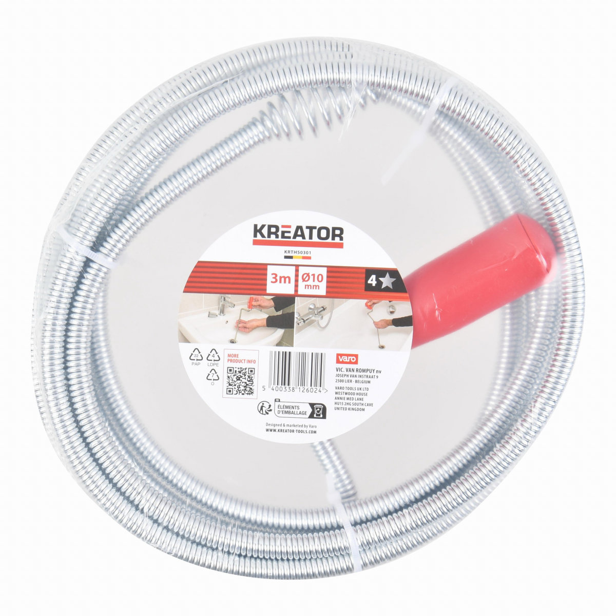 KREATOR Pero preťahovacie na odpady 3 m KRTH50301