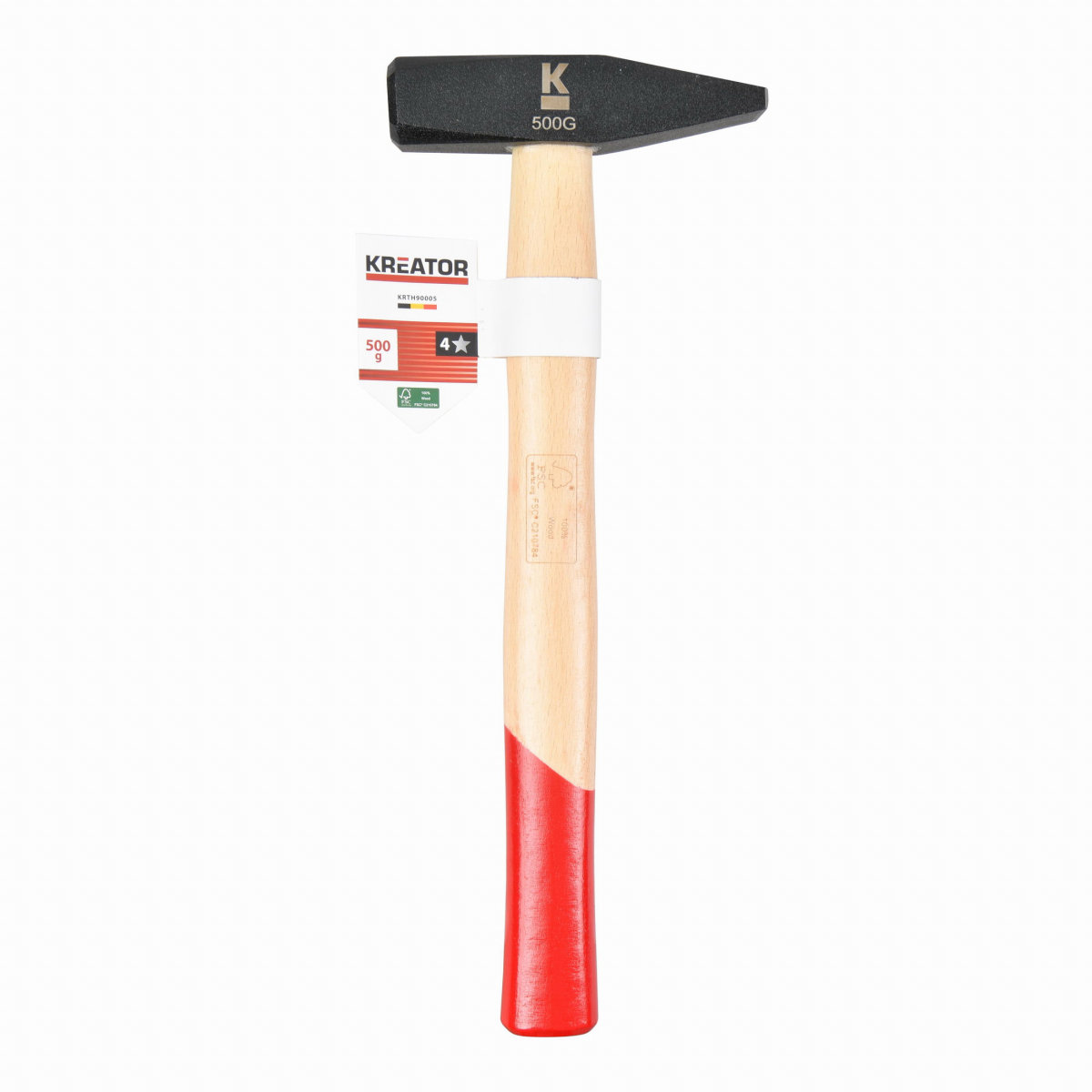KREATOR Kladivo zámočnícke s drevenou násadou 500 g KRTH90005