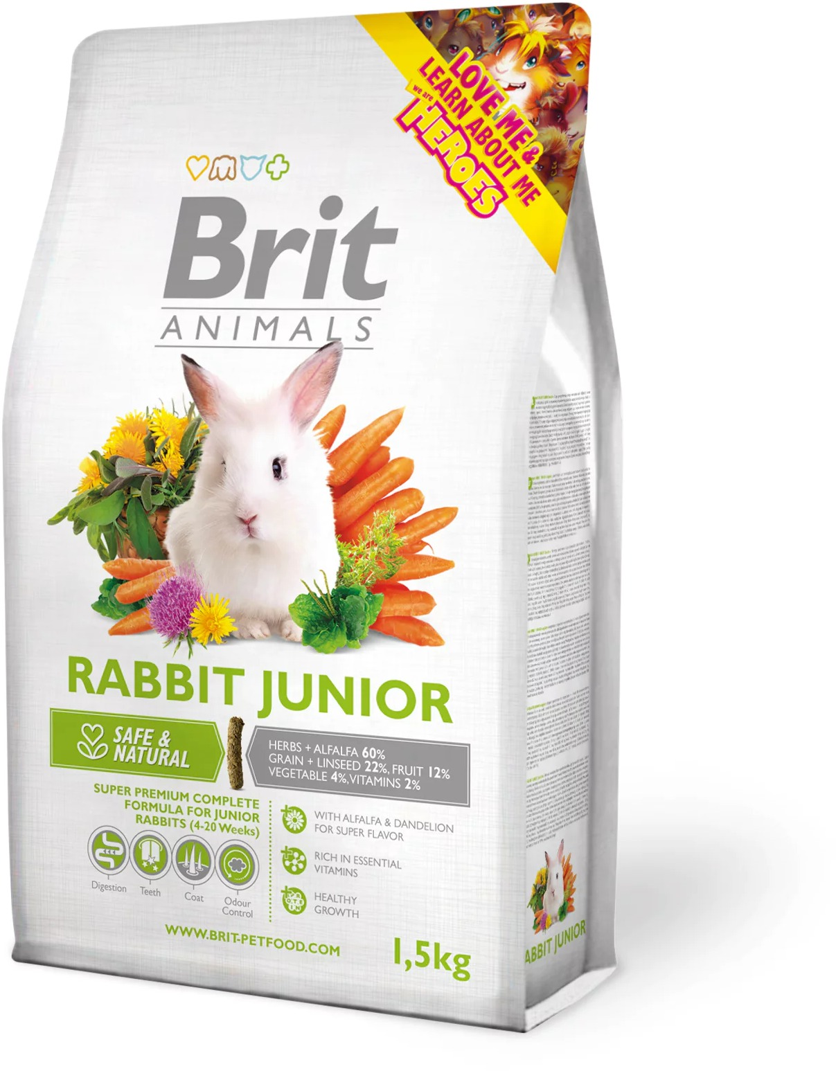 Brit Animals Rabbit Junior Complete 1,5 kg