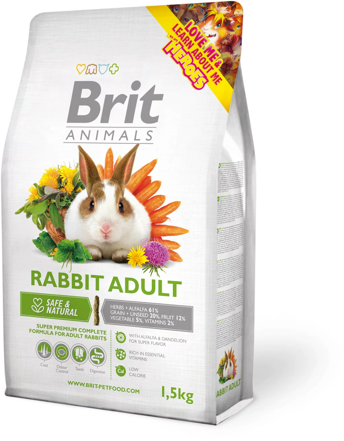 Brit Animals Rabbit Adult Complete 1,5 kg