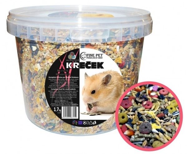 Fine Pet Škrečok Premium, vedro 1,7 kg