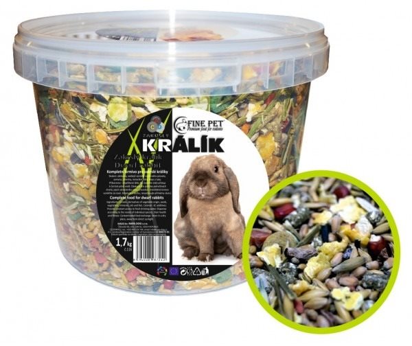 Fine Pet Trpasličí Králik Premium vedro 1,7 kg