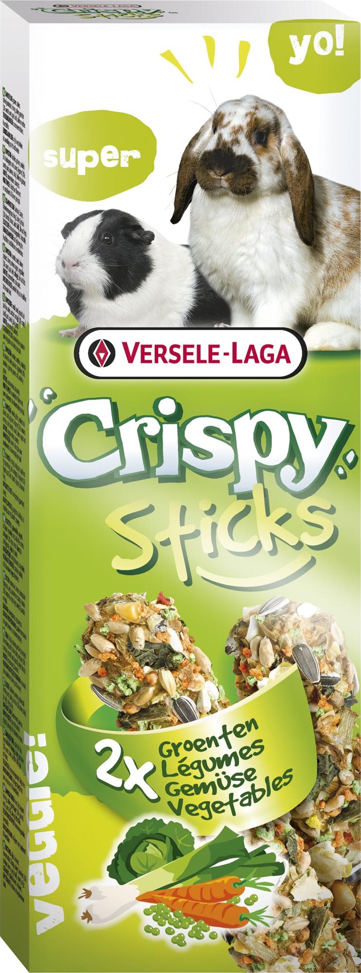 Versele Laga Crispy Sticks Vegetables králik a morča 110 g