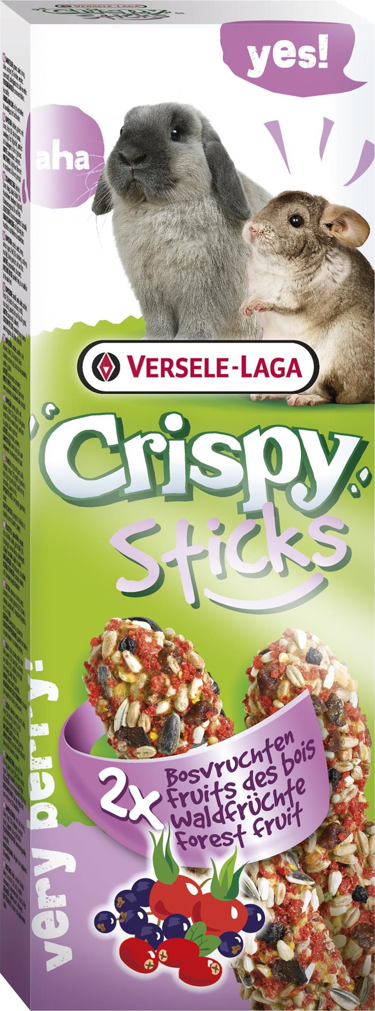 Versele Laga Crispy Sticks Forest fruit králik a činčila 110 g
