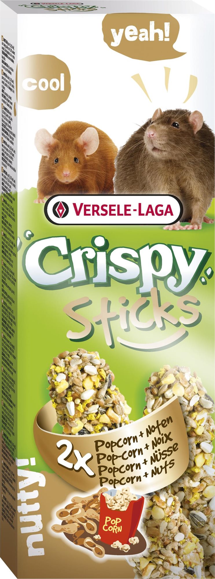 Versele Laga Crispy Sticks Popcorn & nuts potkan a myška 110 g