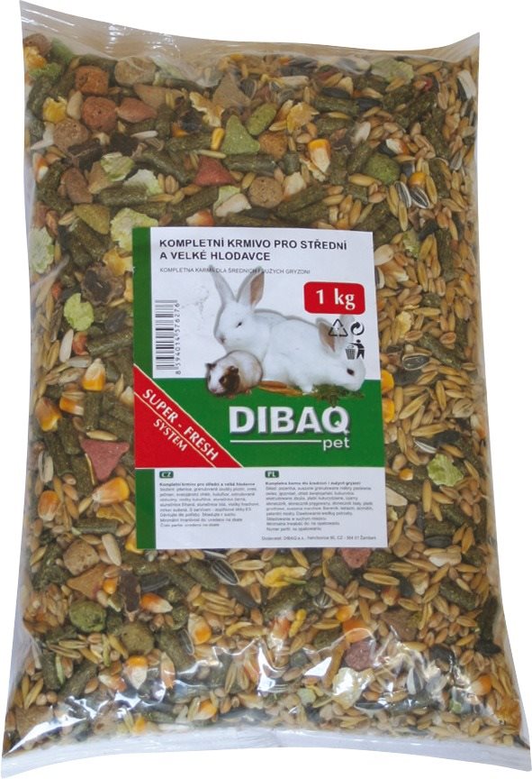 Dibag Kompletná kŕmna zmes pre veľkých hlodavcov 1 kg