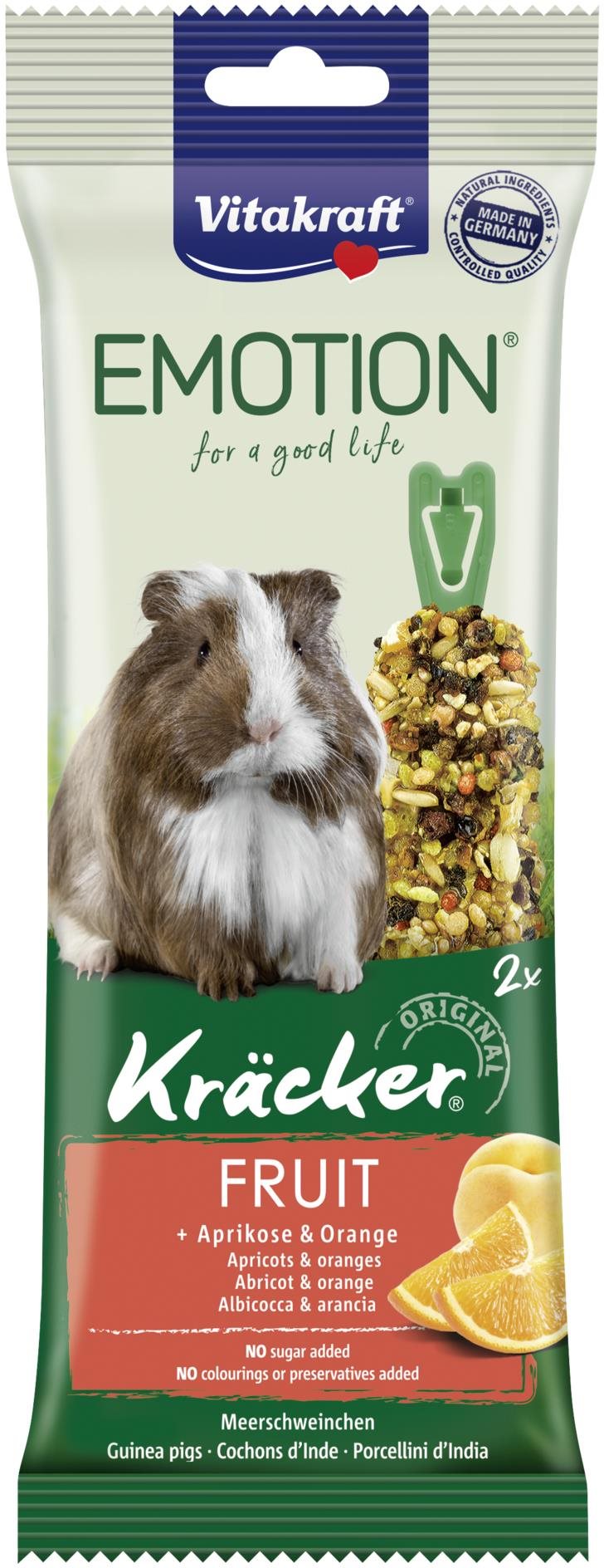 Vitakraft pochúťka pre morčatá Emotion Kräcker ovocie 2 ks