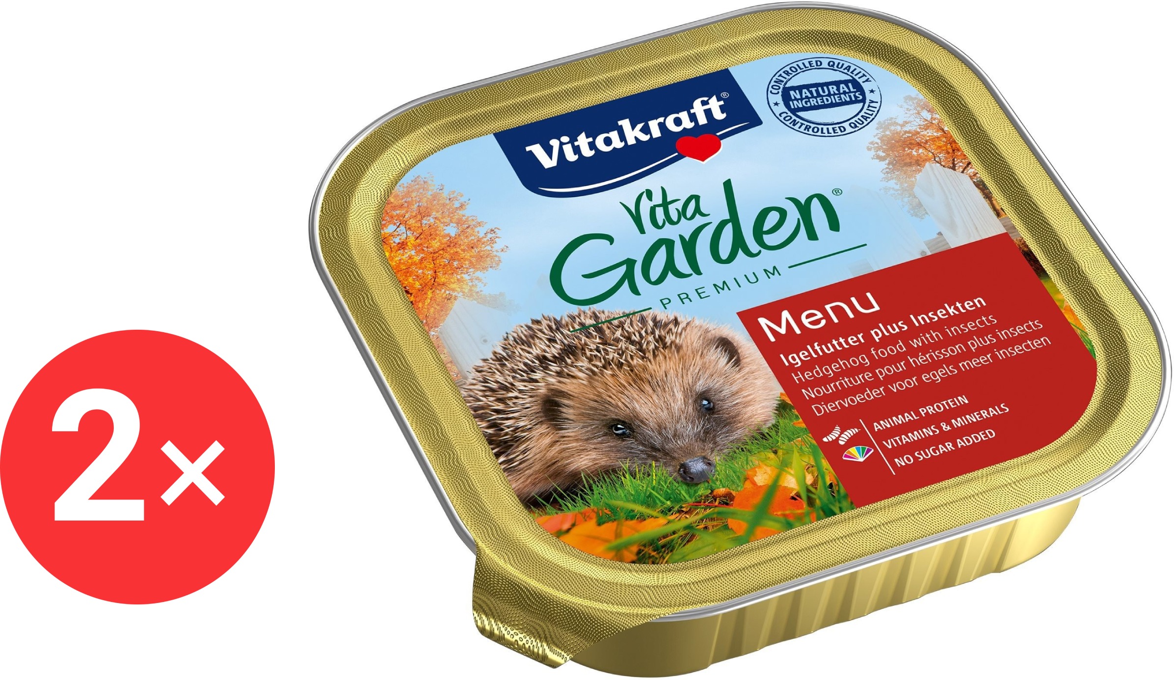 Vitakraft krmivo Menu pre ježkov mokré 2× 100 g