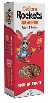 Calibra Rockets Sticks Rabbits & Rodents Fruits 120 g