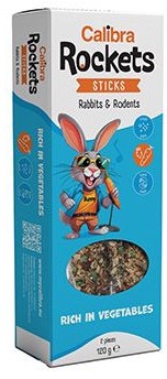 Calibra Rockets Sticks Rabbits & Rodents Vegetables 120 g