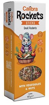 Calibra Rockets Sticks Small rodents Vegetables & Nuts 120 g