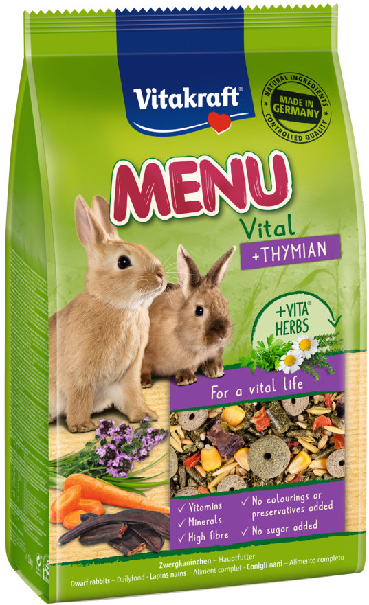 Vitakraft, krmivo Menu Thymian, Králik, 1 kg