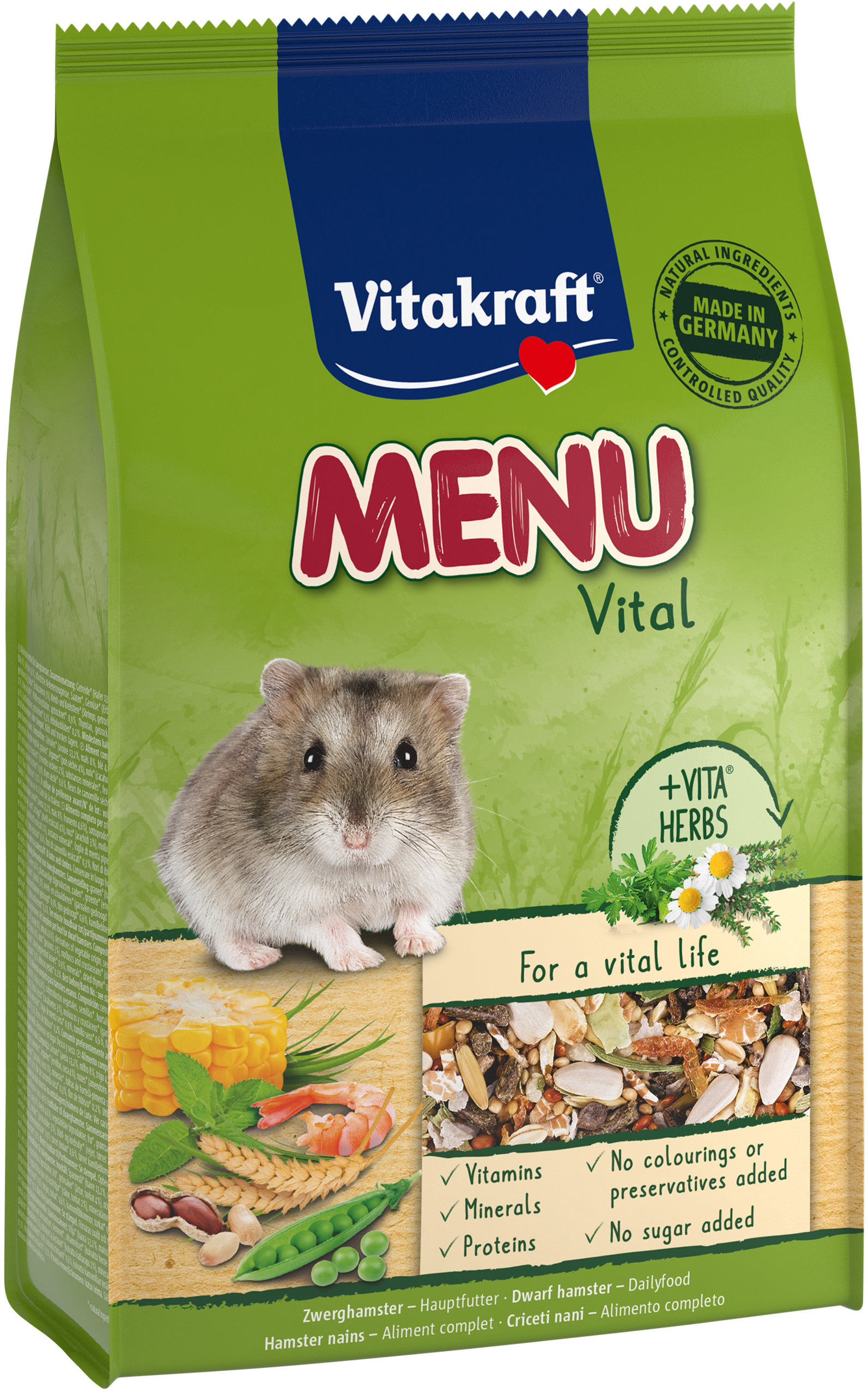 Vitakraft, krmivo Menu pre malé škrečky, 400 g