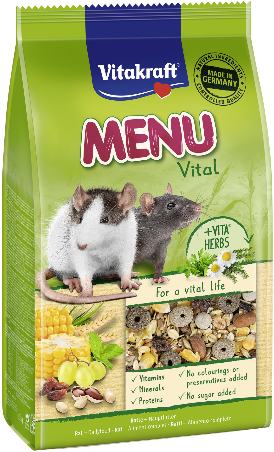 Vitakraft, krmivo Menu potkan, 1 kg