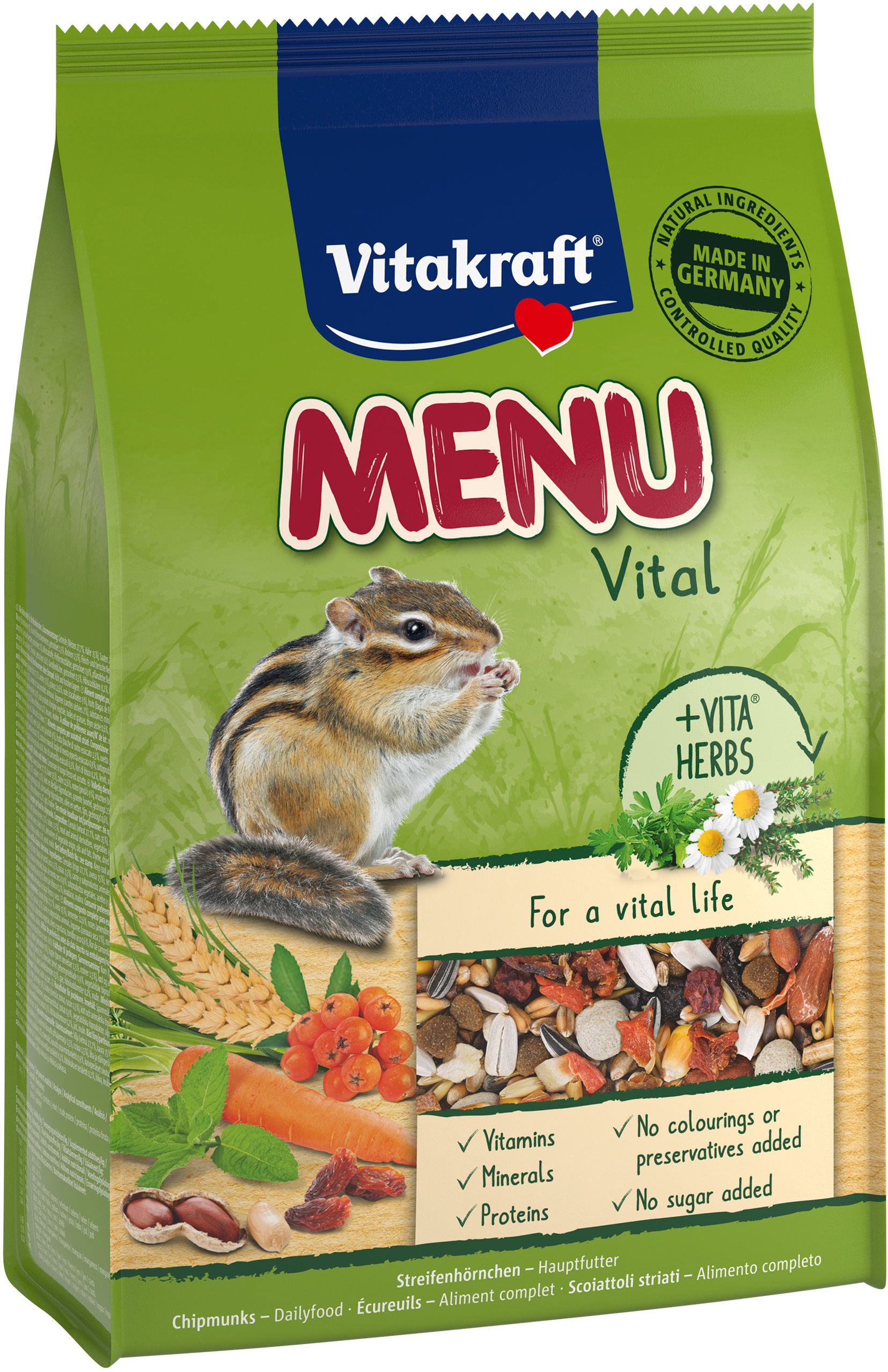 Vitakraft, krmivo Menu veverička, 600 g