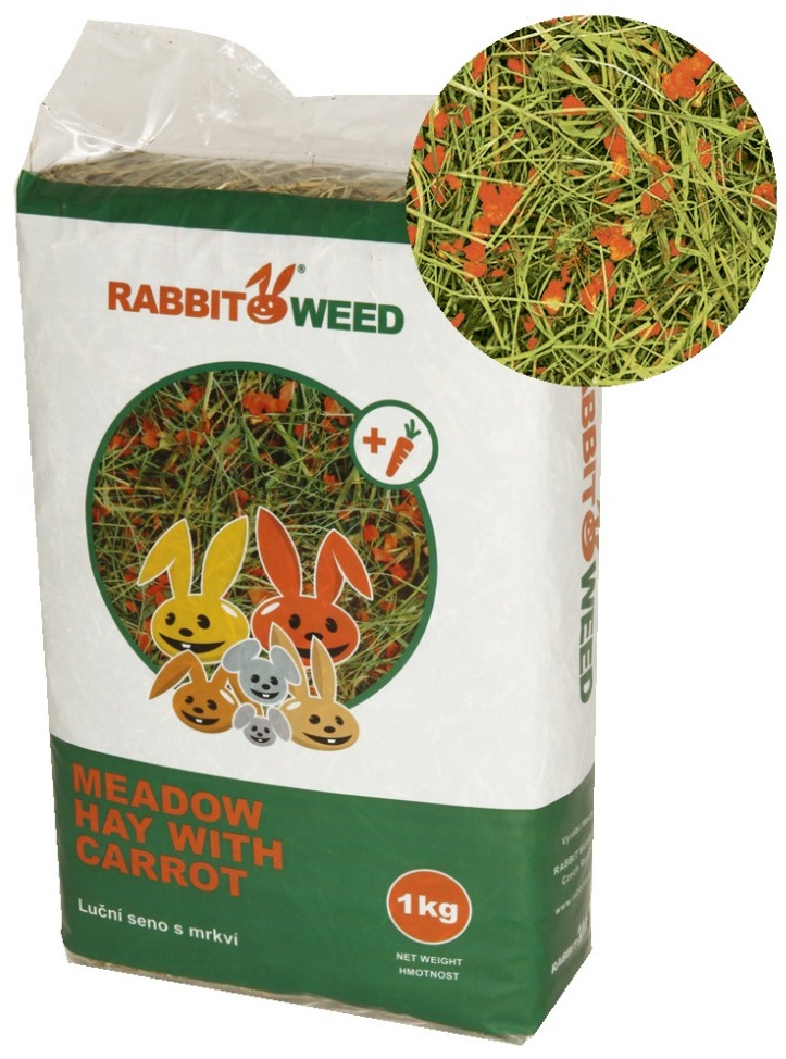 Rabbit Weed Seno lúčne s mrkvou 40 l