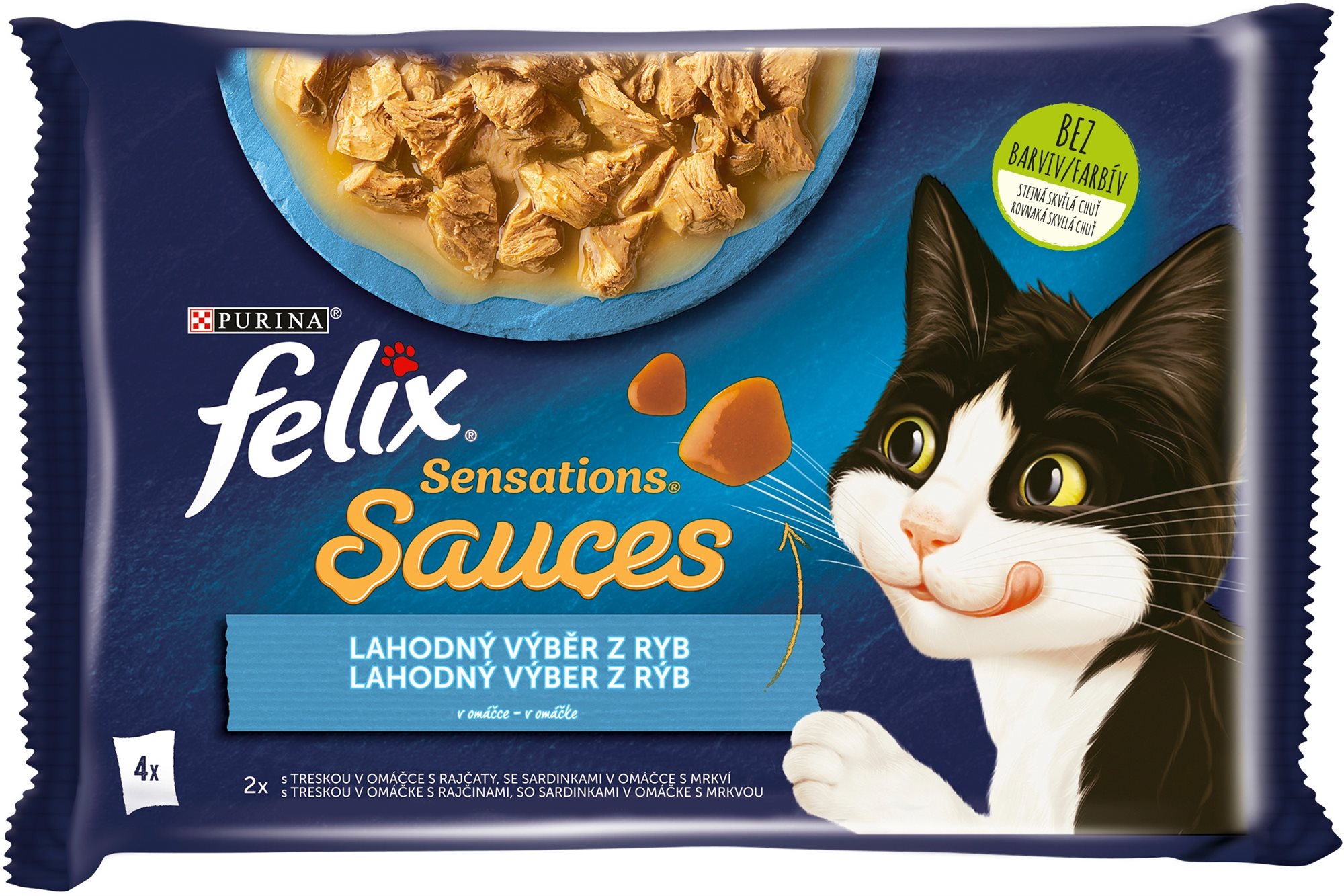 Felix Sensations Sauces treska a sardinky 4× 85 g
