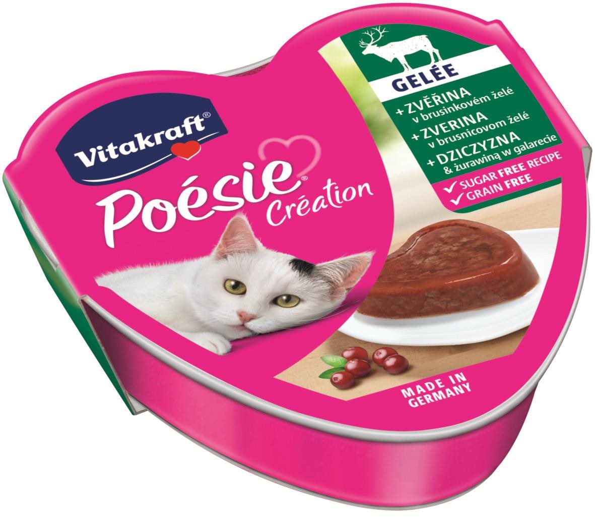 Vitakraft Cat mokré krmivo Poésie Création zverina a brusnice 85 g