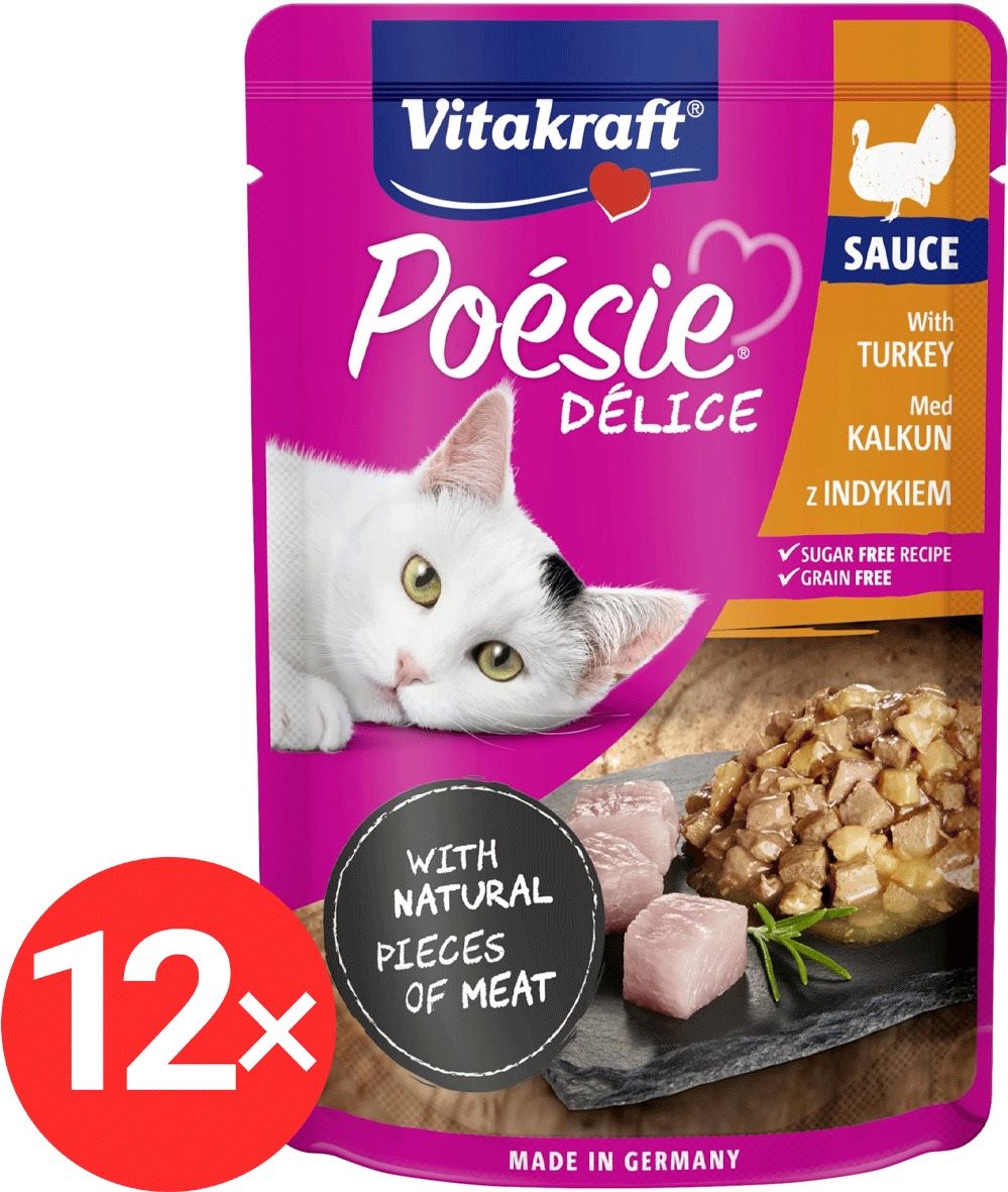 Vitakraft Cat mokré krmivo Poésie Délice morčacie 12× 85 g