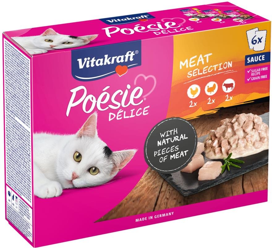 Vitakraft Cat mokré krmivo Poésie Délice Multipack mäsové 6× 85 g