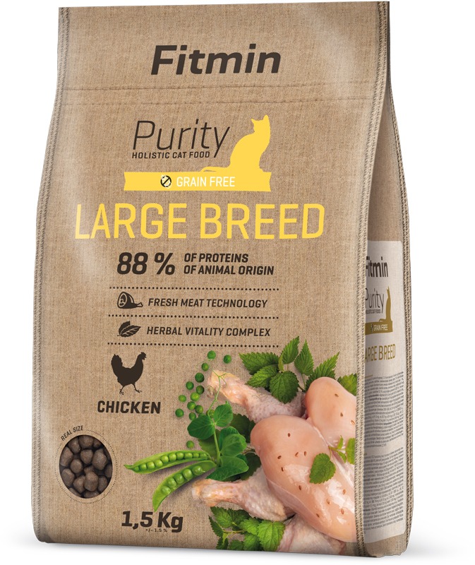 Fitmin Purity Cat Large Breed pre veľké plemená mačiek 1,5 kg