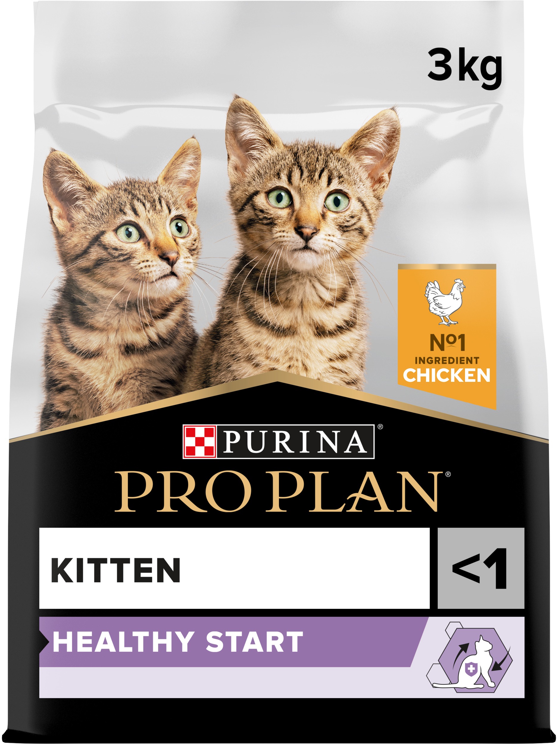 PRO PLAN Kitten Healthy Start granuly pre mačiatka kura 3 kg