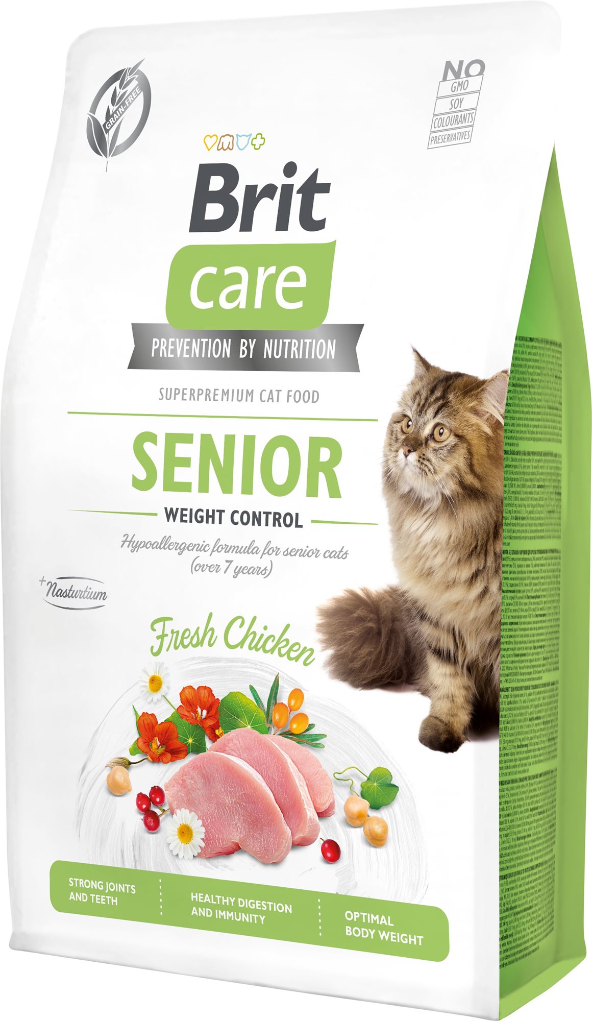 Brit Care Cat Grain-Free Senior Weight Control, 2 kg