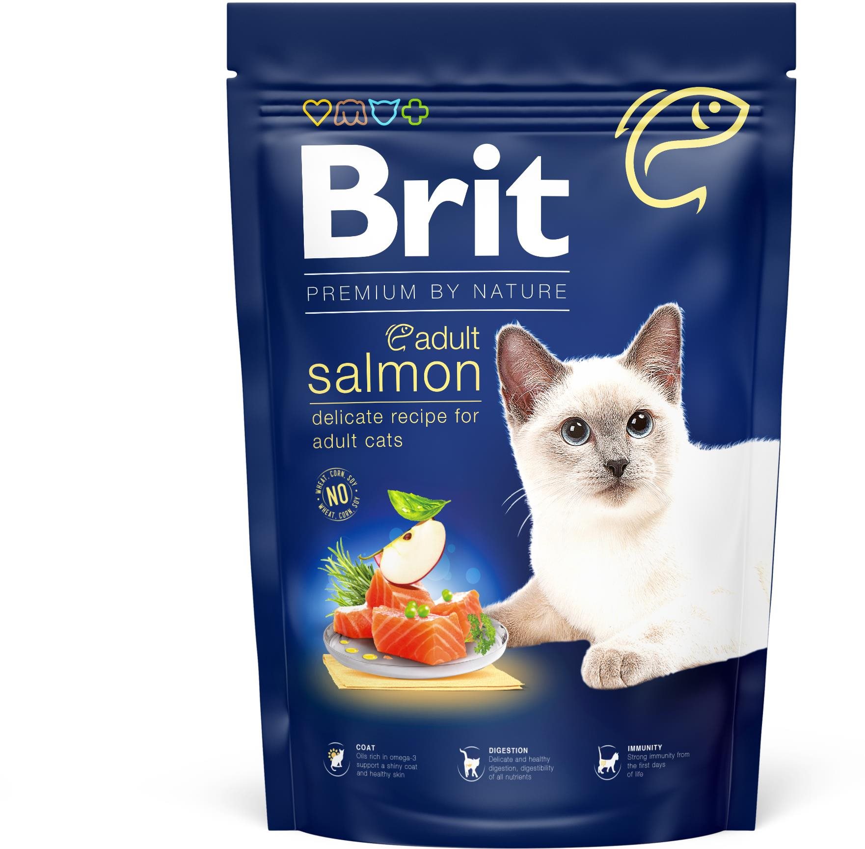 Brit Premium by Nature Cat Adult Salmon 1,5 kg