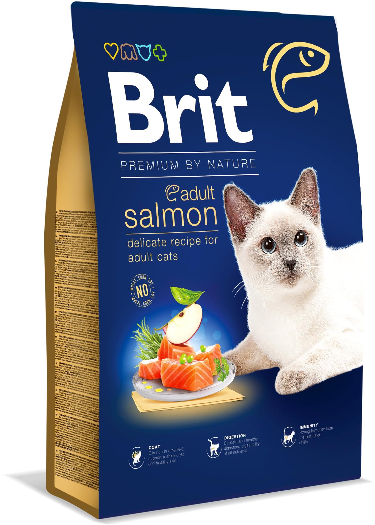 Brit Premium by Nature Cat Adult Salmon 8 kg