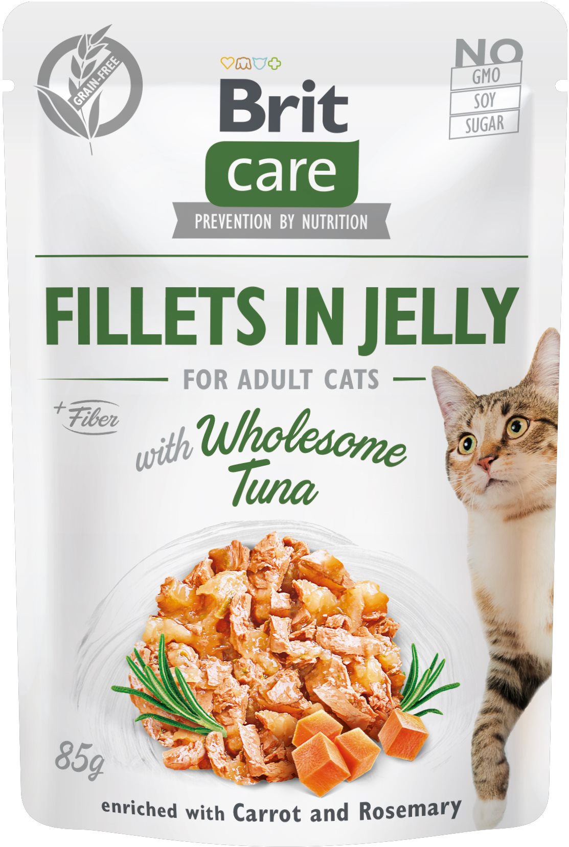 Brit Care Cat Fillets in Jelly with Wholesome Tuna 85 g
