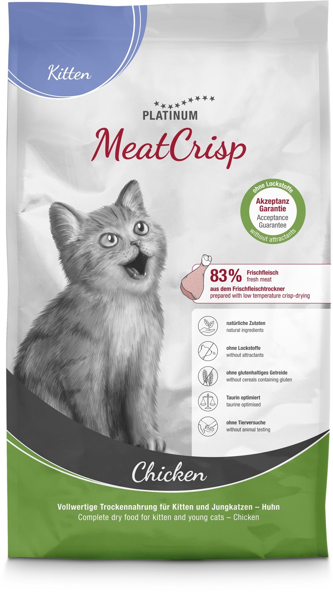 Platinum MeatCrisp Kitten kura pre mačiatka 1,5 kg