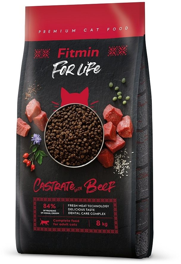 Fitmin For Life Cat Castrate Beef 8 kg