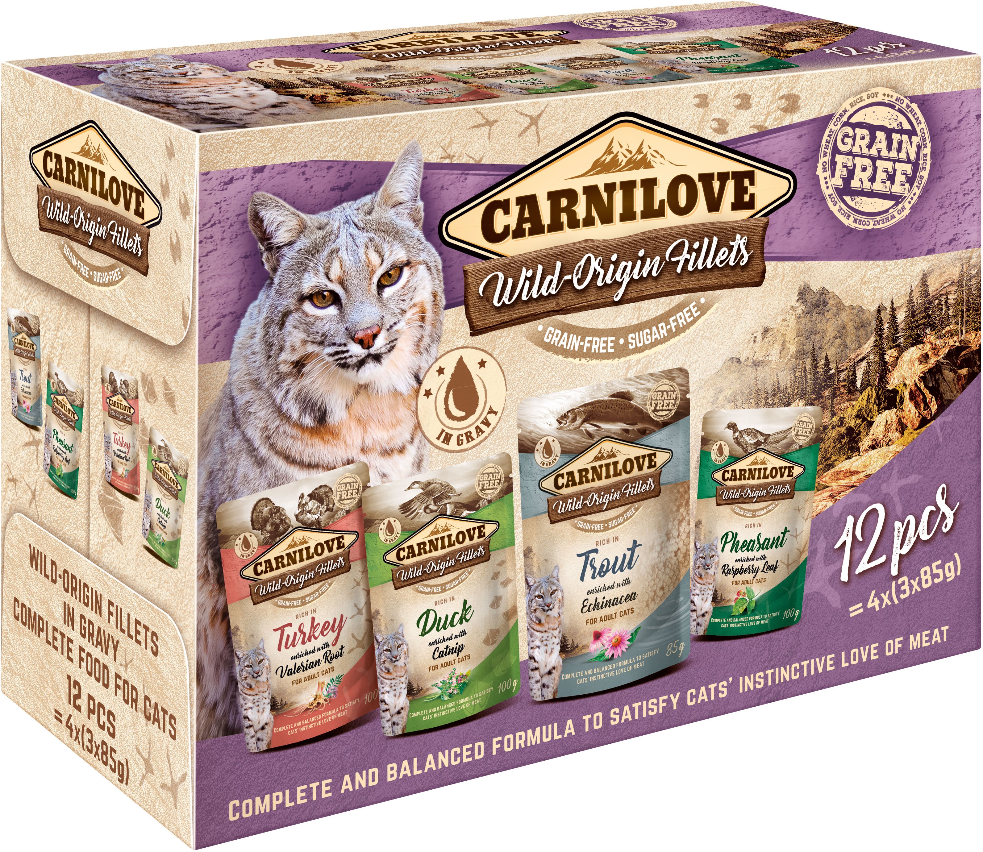 Carnilove CAT pouch MULTIPACK (12× 85 g)