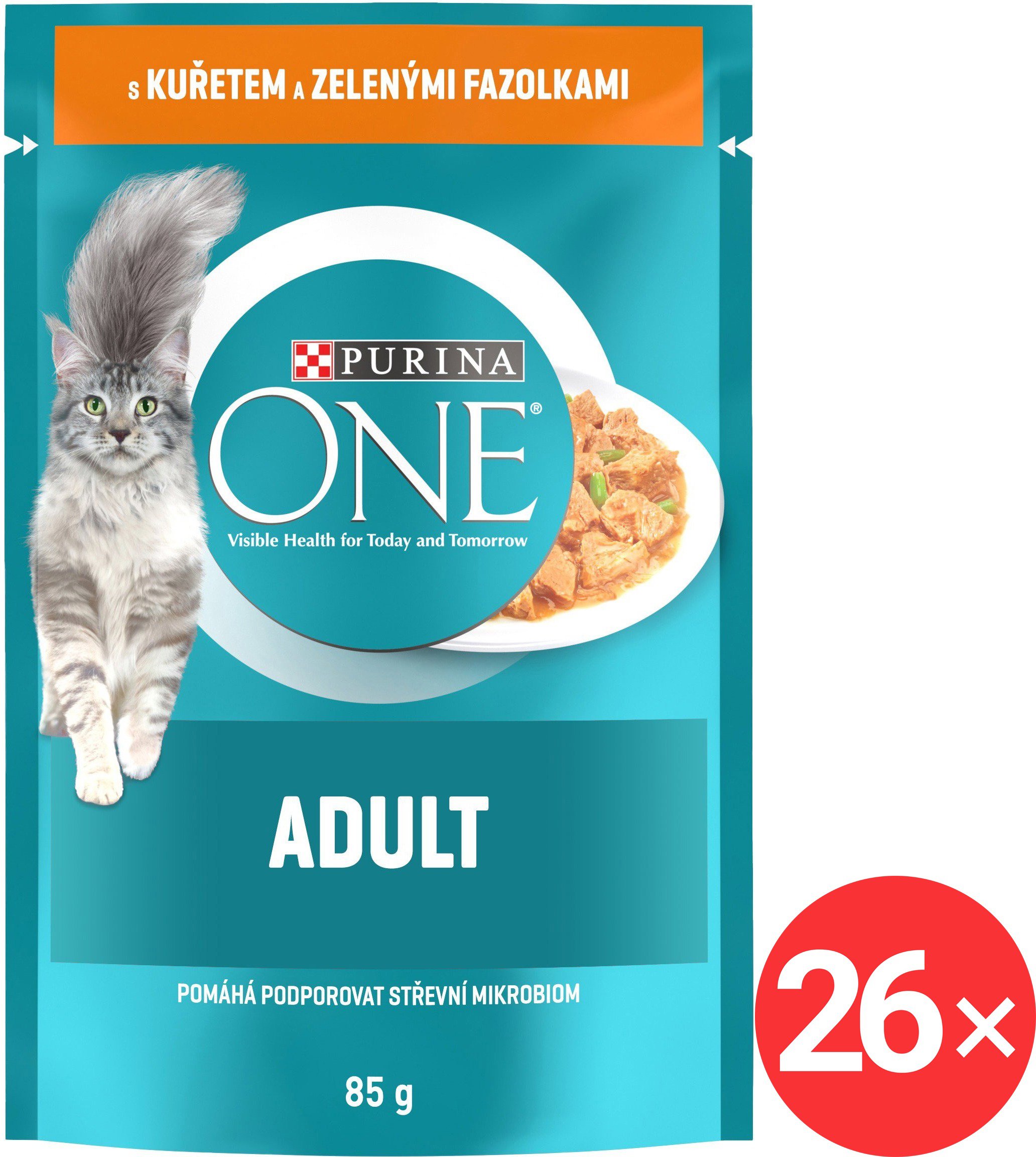 Purina ONE Adult kapsičky pre mačky kura v šťave 26× 85 g