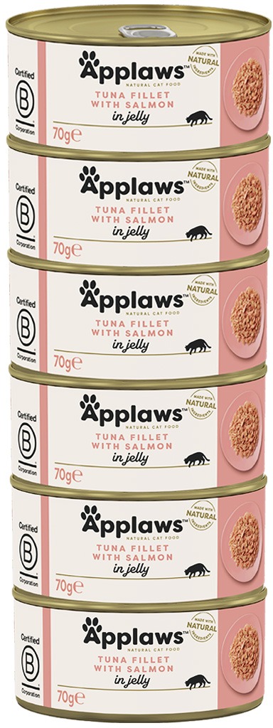 Applaws konzerva Cat Jelly Tuniak s lososom 6 × 70 g
