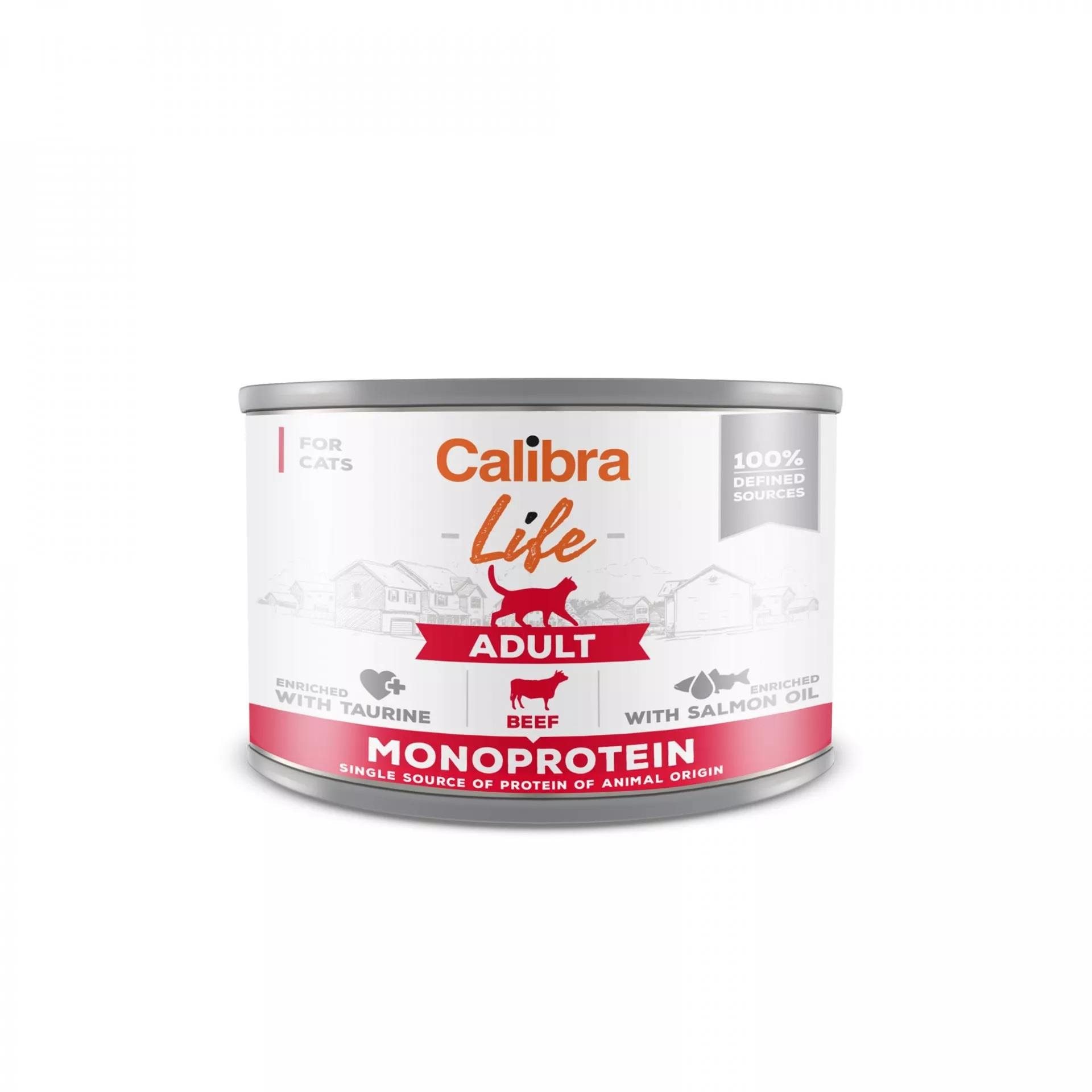 Calibra Cat Life konzerva adult beef 200 g