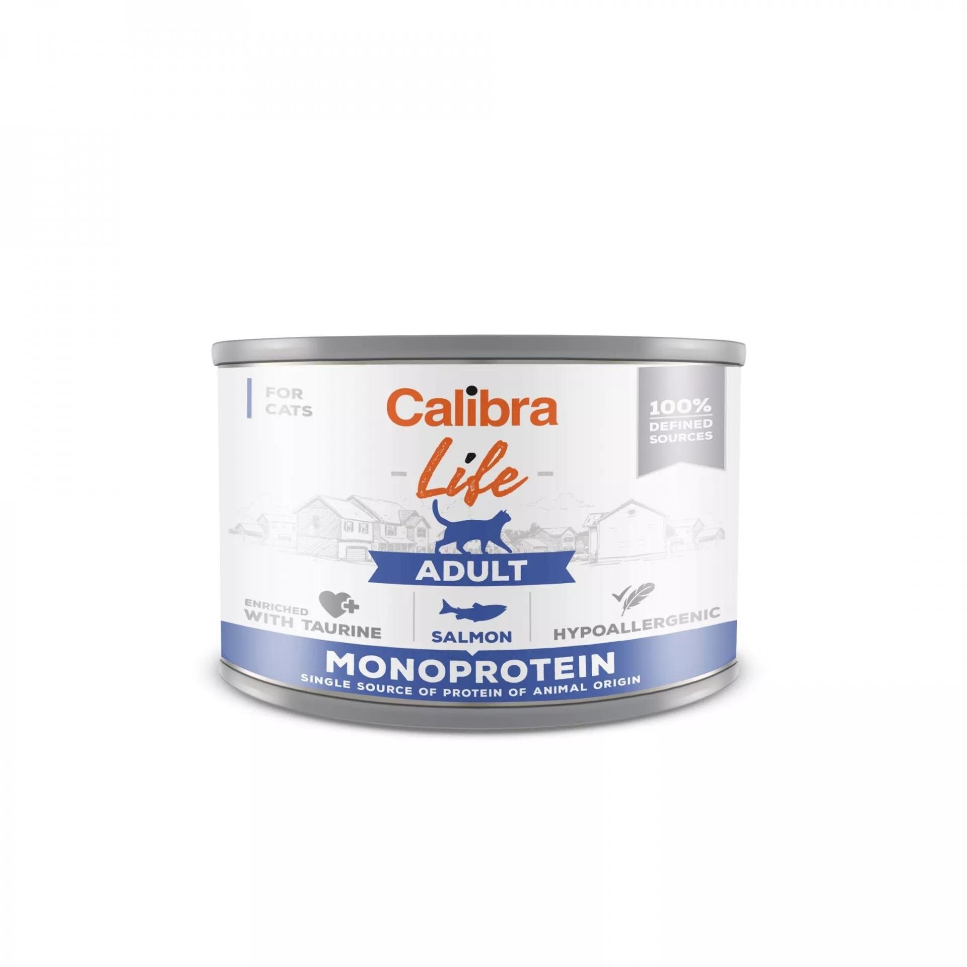Calibra Cat Life konzerva adult salmon 200 g