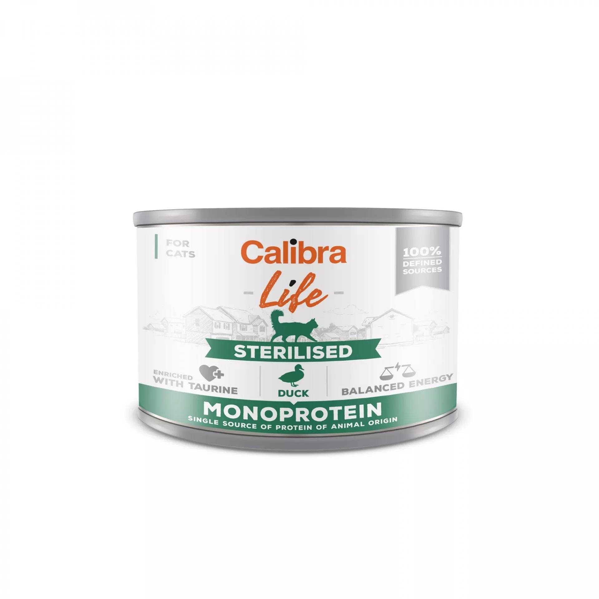 Calibra Cat Life konzerva sterilised duck 200 g