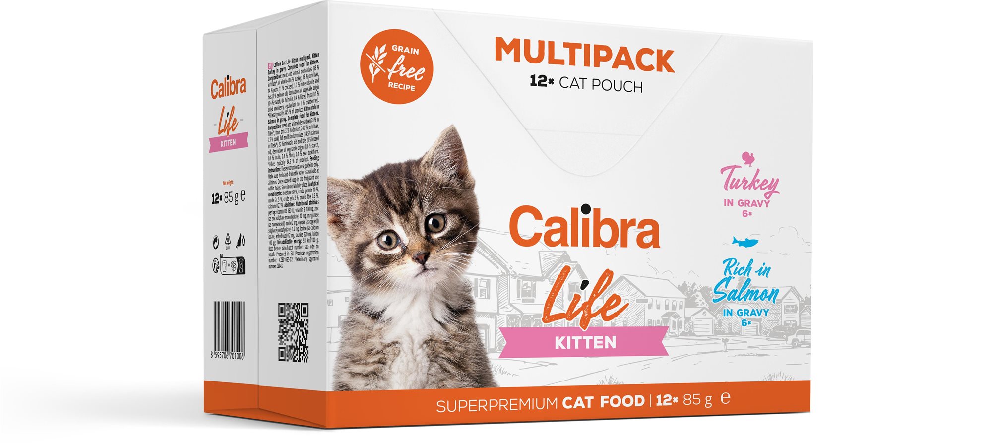Calibra Cat Life kapsičky pre mačiatka multipack 12× 85 g