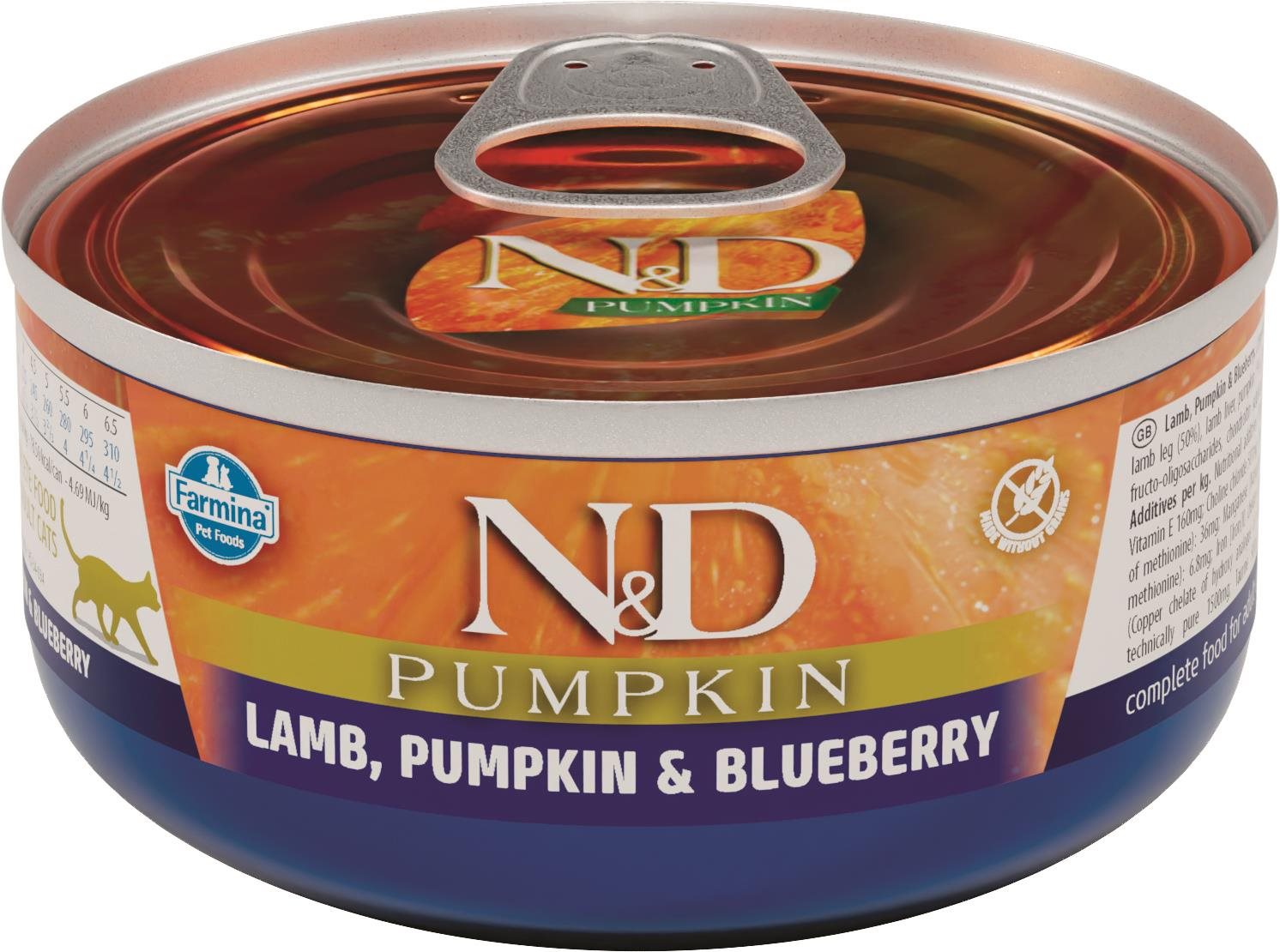 N&D Pumpkin Cat Adult Lamb & Blueberry 70 g