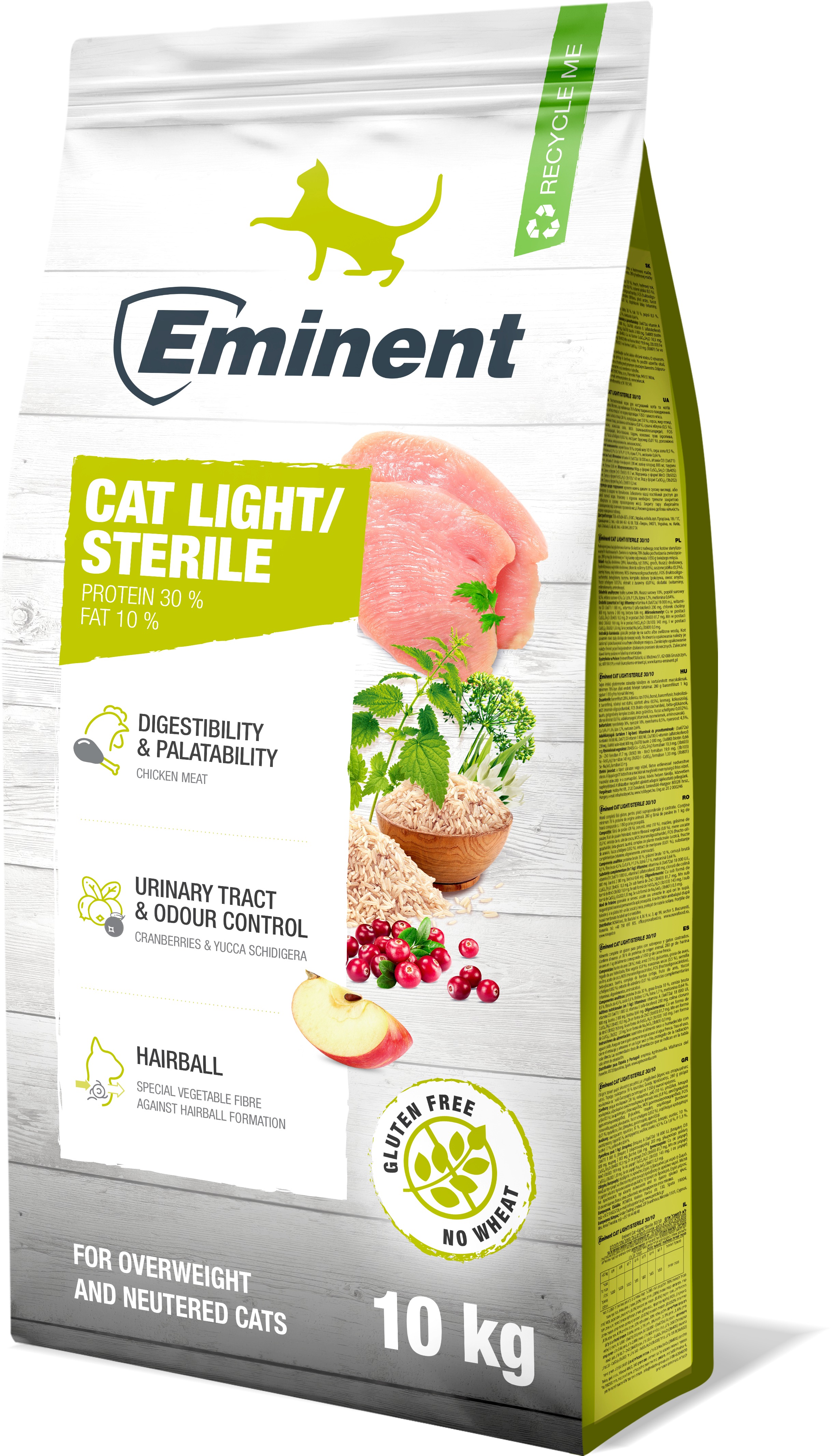 Eminent Cat Light/Sterile High Premium 10 kg