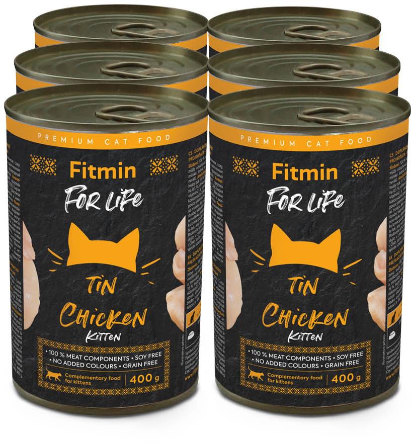 Fitmin for Life Kuracia konzerva pre mačiatka 6× 400 g