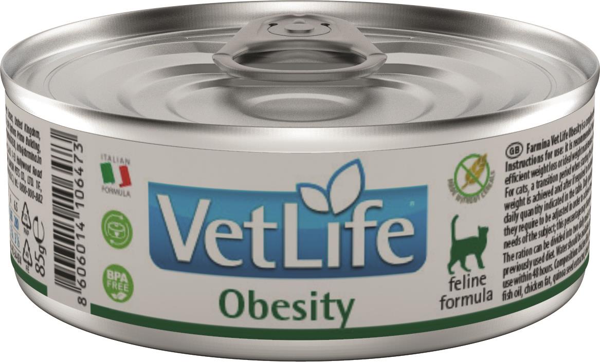 Vet Life Natural Cat konzerva Obesity 85 g
