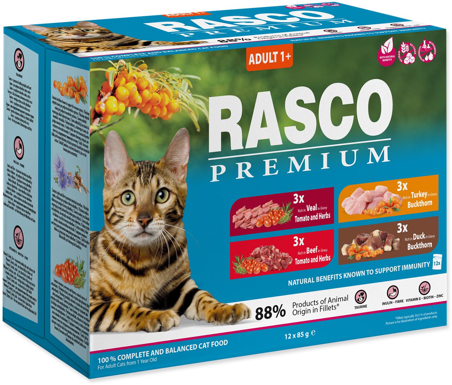 Rasco Kapsička Premium Adult multipack 12× 85 g