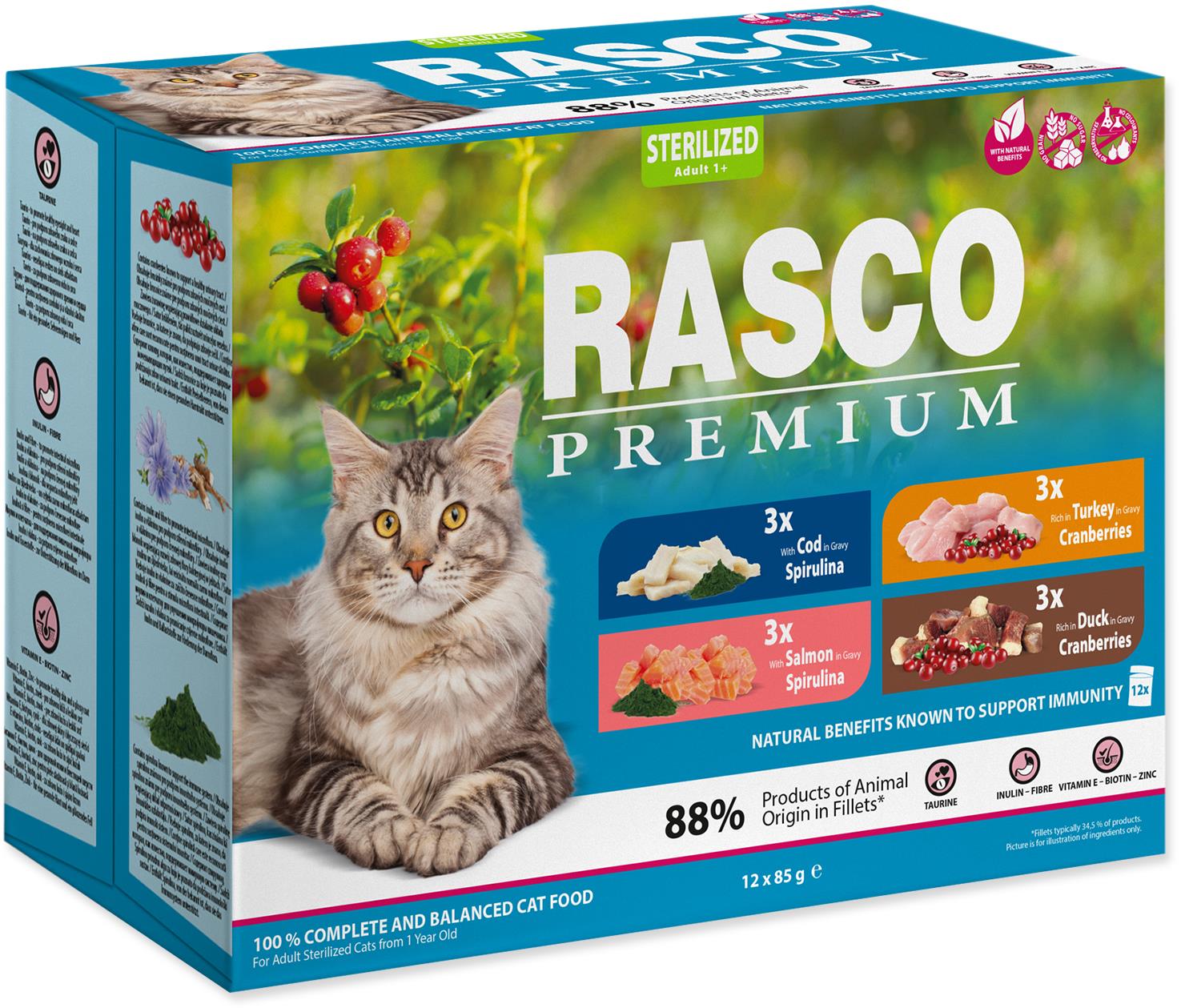 Rasco Kapsička Premium Sterilized multipack 12× 85 g