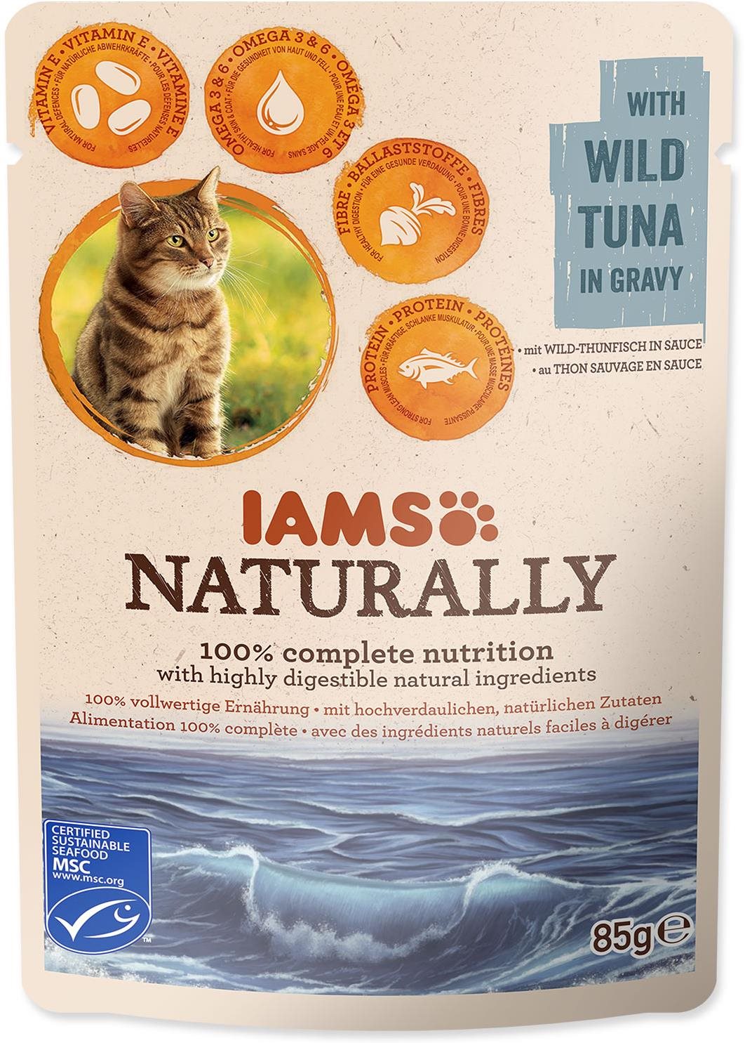 IAMS Naturally Kapsička tuniak v omáčke 85 g
