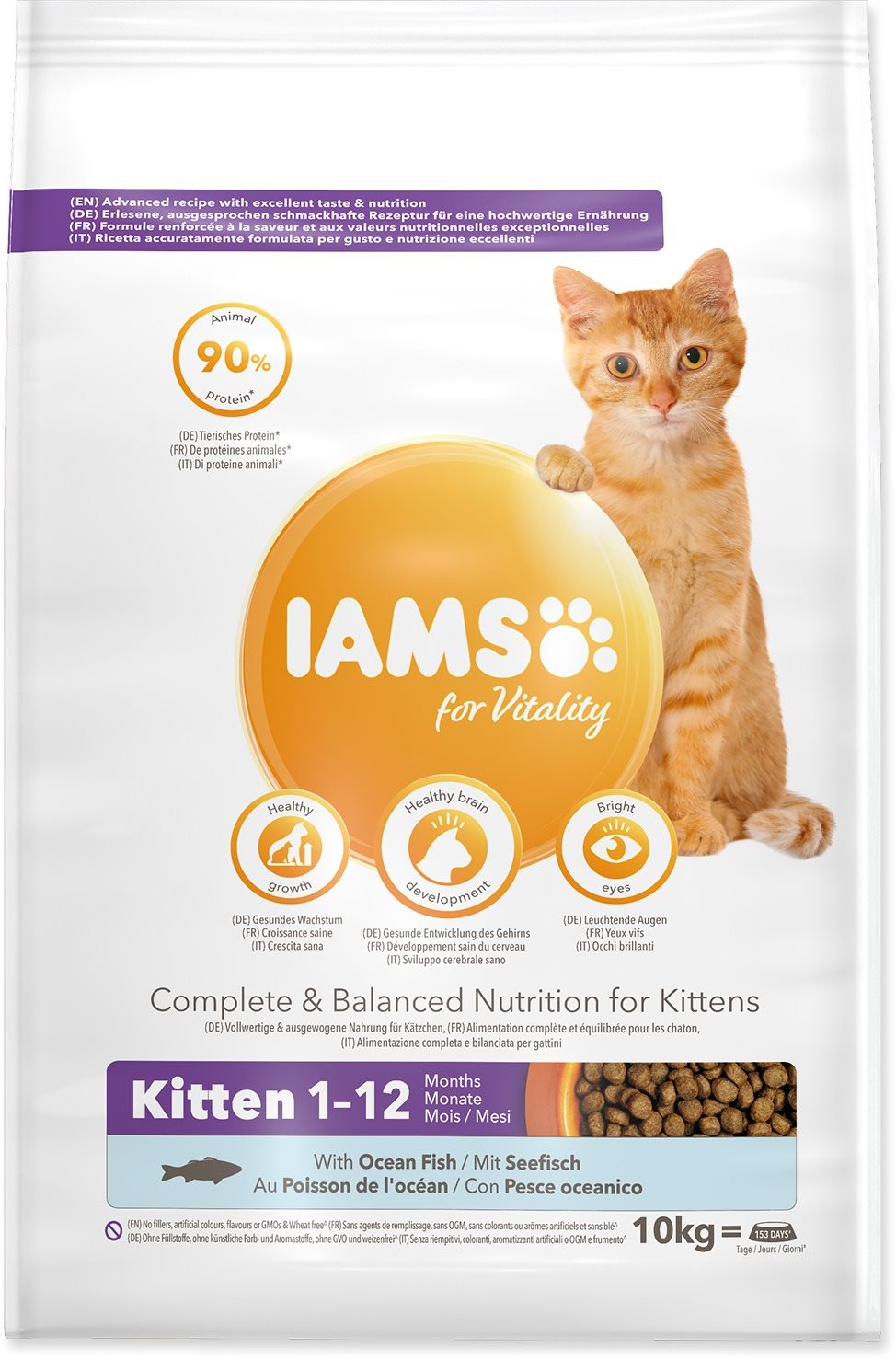 IAMS Cat Kitten Ocean Fish 10 kg