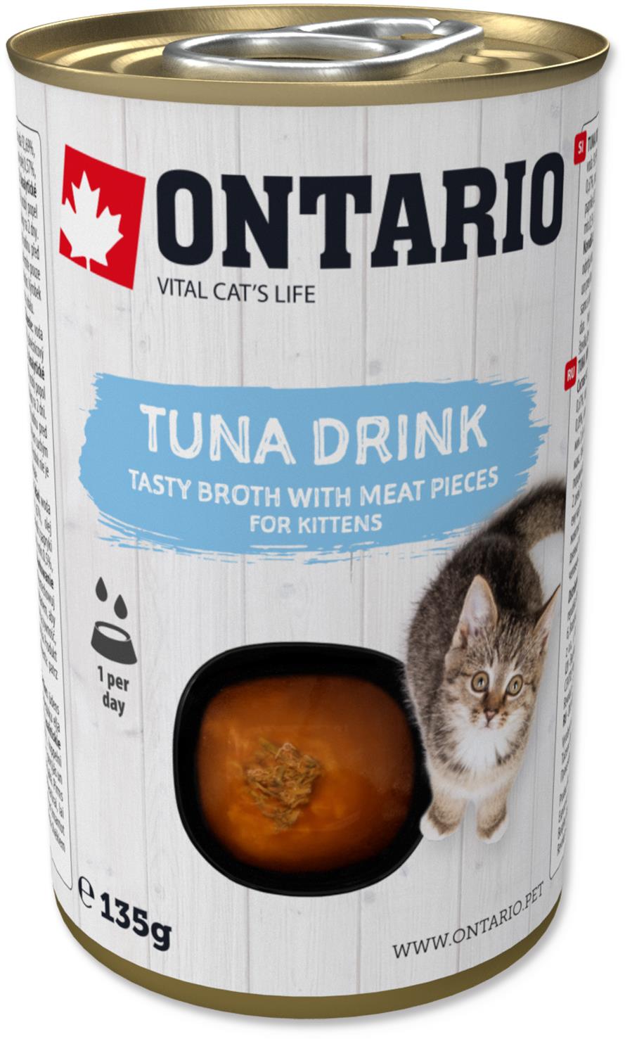 Ontario Drink Kitten Vývar pre mačiatka tuniakový 135 g