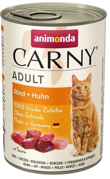 Animonda konzerva pre mačky Carny Adult hovädzie, kuracie 400 g